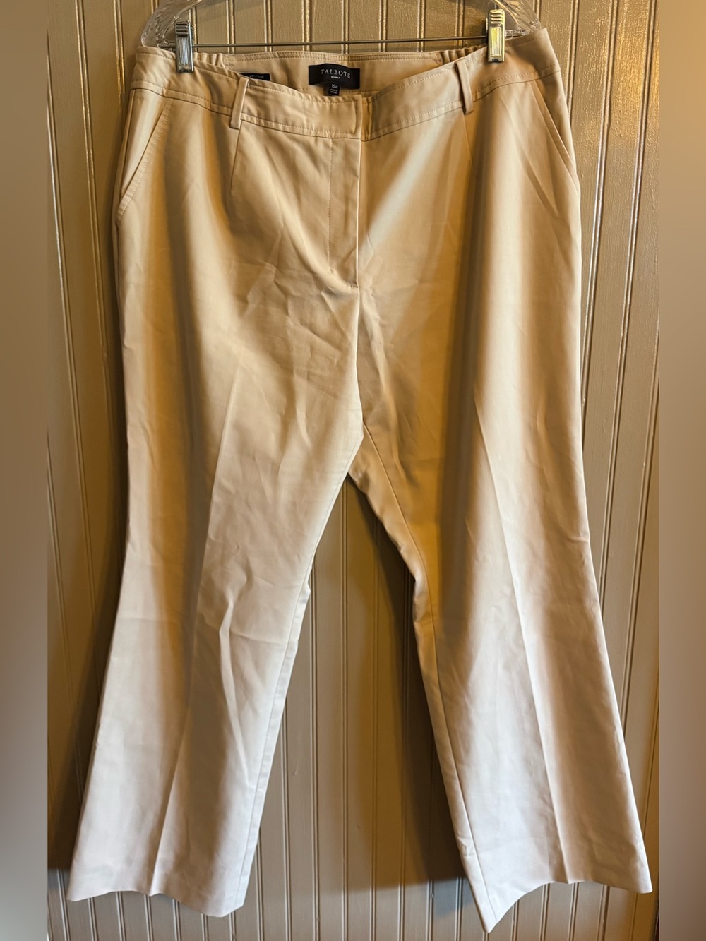 Talbots Woman Heritage Beige Pants - Classic Straight Fit 16w